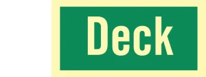 IMO Deck sign for ship deck identification, ES0108