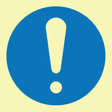 General mandatory action sign - ISO 7010 mandatory symbol MS0010