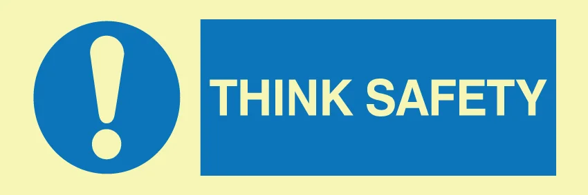 think safety sign MS0097 ISO 7010 mandatory sign