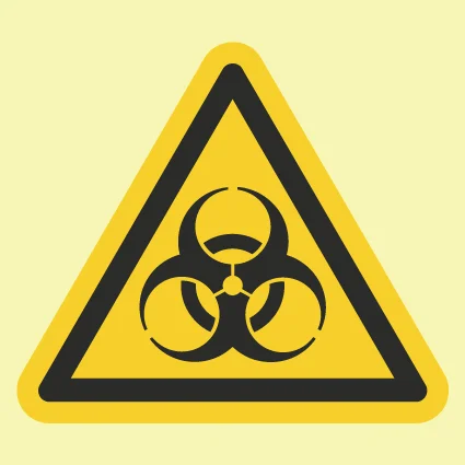 Yellow hazard pictogram of a figure slipping on a wet interior floor, captioned SLIPPERY SURFACE, IMPA 33.7501, ISSA 47.575.01, SKU HS0020.