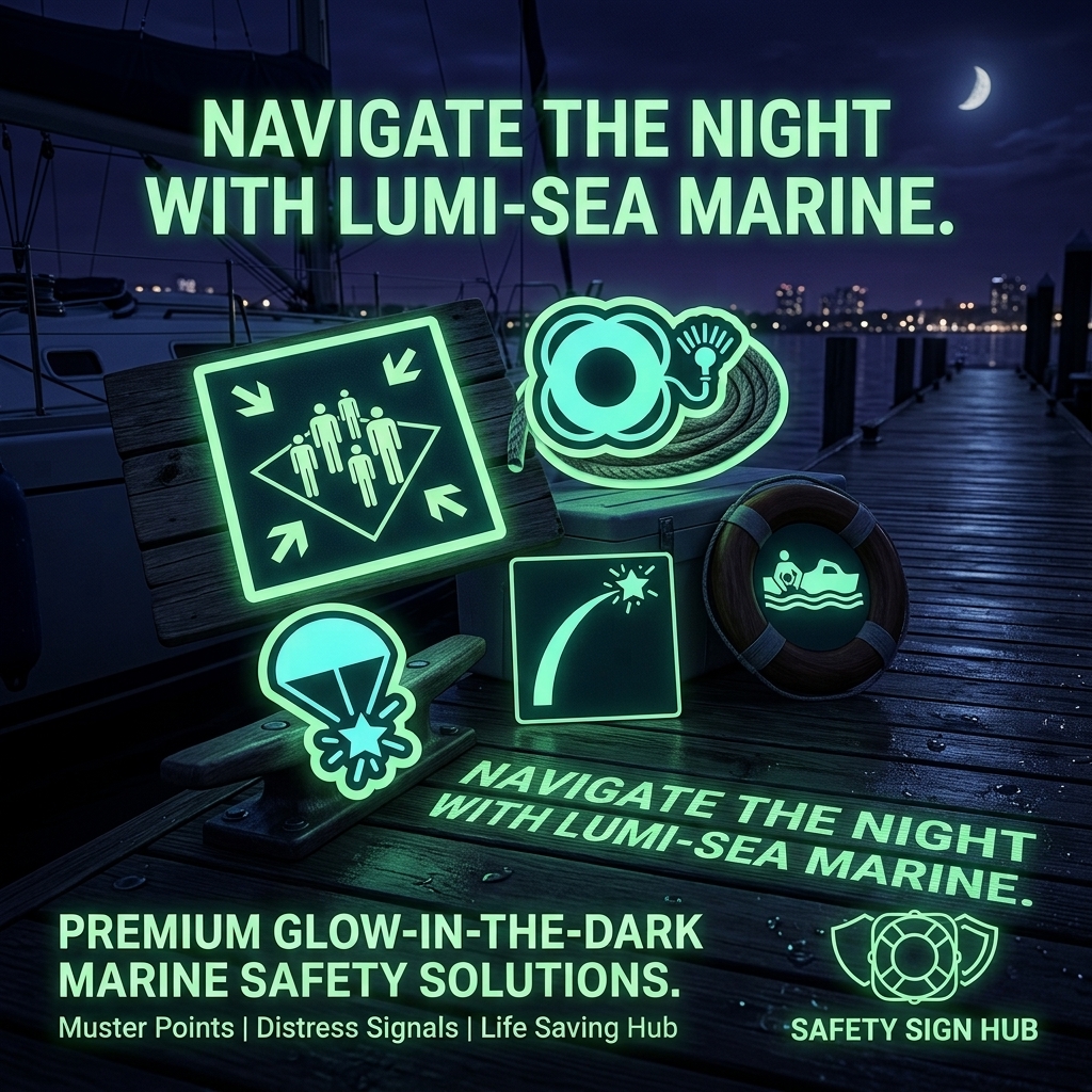 Lumi-Sea Marine glow-in-the-dark marine safety signs promotional banner