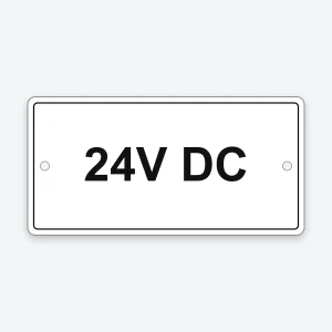 24V DC engraved sign