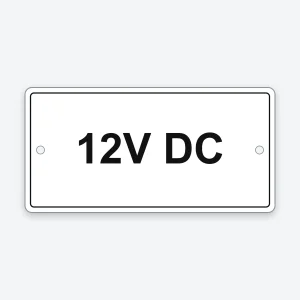 12V DC engraved sign