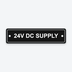 24V DC Supply engraved label